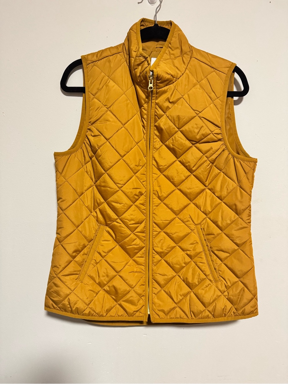 Old Navy Quilted Mustard Puffer Vest
